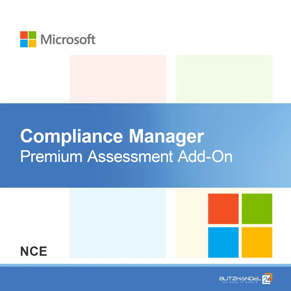 Doplňková služba Compliance Manager Premium Assessment (NCE)