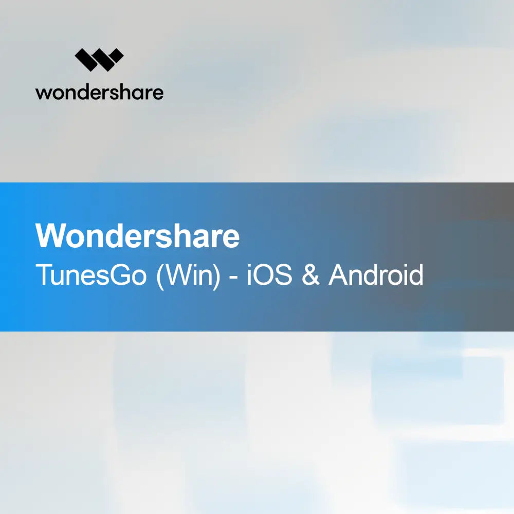 Wondershare TunesGo (Win) - iOS a Android